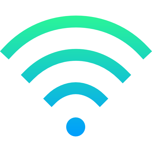 wi-fi Super Basic Straight Gradient Ícone