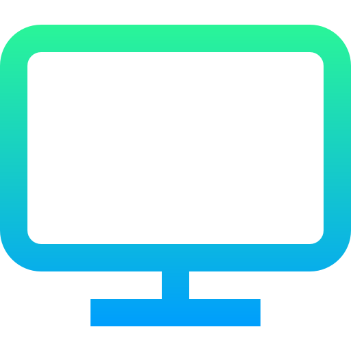 monitor Super Basic Straight Gradient icono
