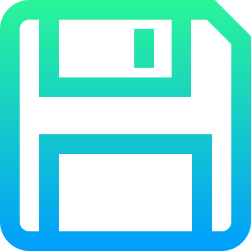 diskette Super Basic Straight Gradient icon