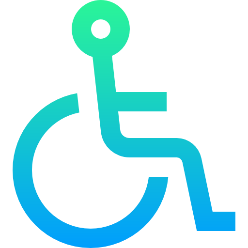 discapacitado Super Basic Straight Gradient icono