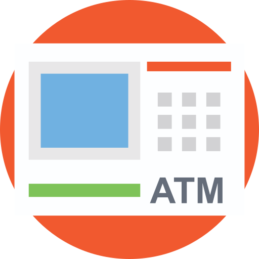 bankomat Prosymbols Flat ikona