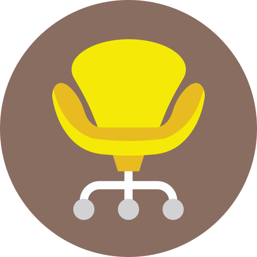 krzesło Prosymbols Flat ikona