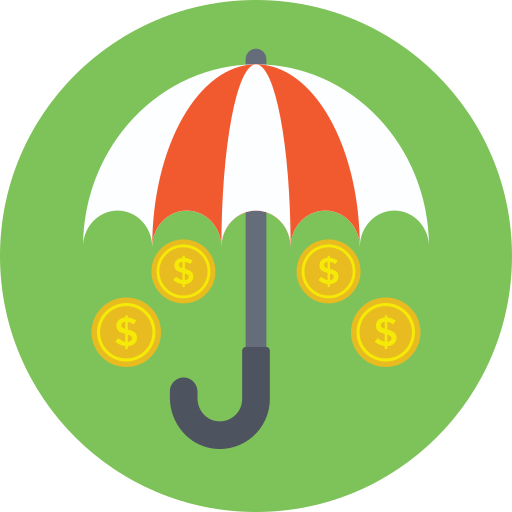 verzekering Prosymbols Flat icoon