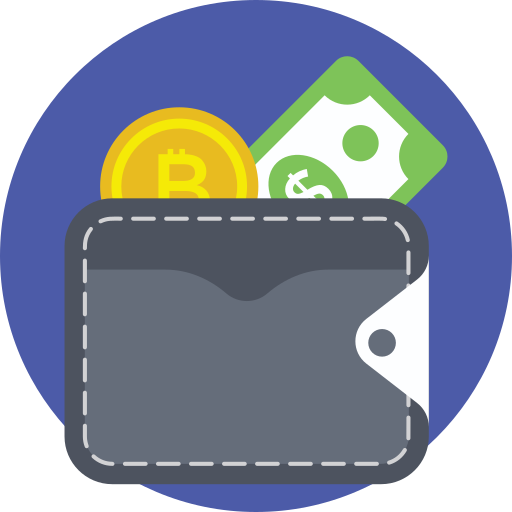 Wallet Prosymbols Flat icon