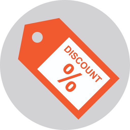 Discount Prosymbols Flat icon