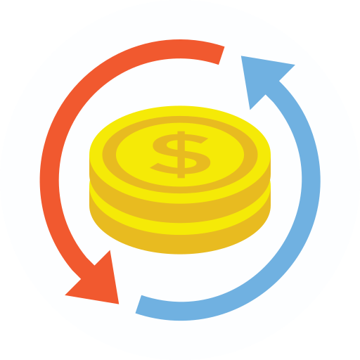 geldwechsel Prosymbols Flat icon