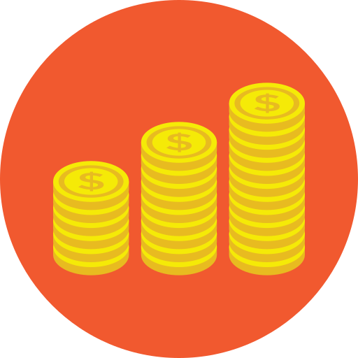 monete Prosymbols Flat icona