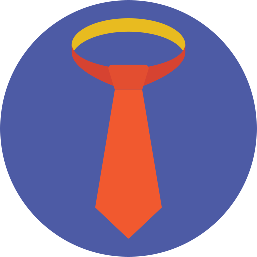 cravatta Prosymbols Flat icona