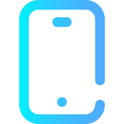 teléfono inteligente Super Basic Omission Gradient icono