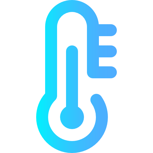 Thermometer Super Basic Omission Gradient icon