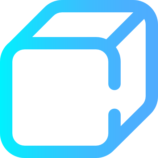 Cube Super Basic Omission Gradient icon