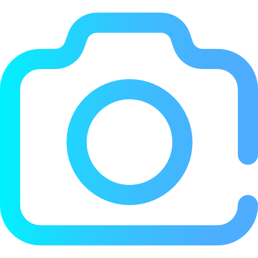 Photo camera Super Basic Omission Gradient icon