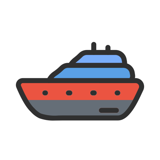 traghetto Generic Outline Color icona