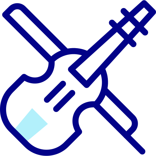 violine Detailed Mixed Lineal color icon