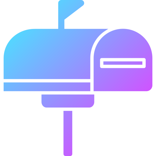 skrzynka pocztowa Generic Flat Gradient ikona
