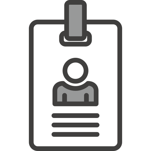 Id card Generic Grey icon