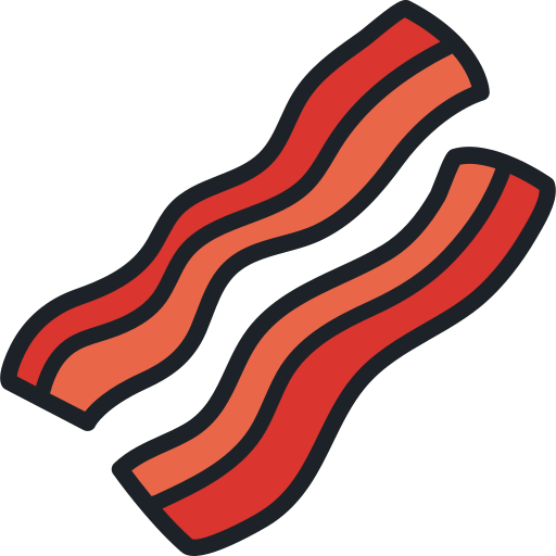 Bacon strips Generic Outline Color icon
