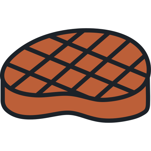Steak Generic Outline Color icon