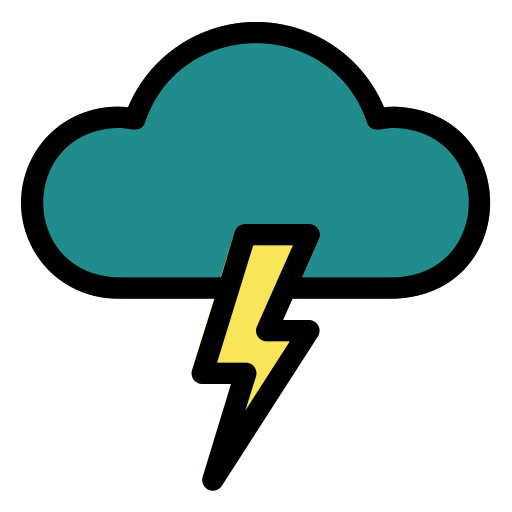 Thunder Generic Outline Color icon