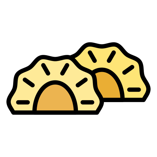 gyoza Generic Outline Color icon