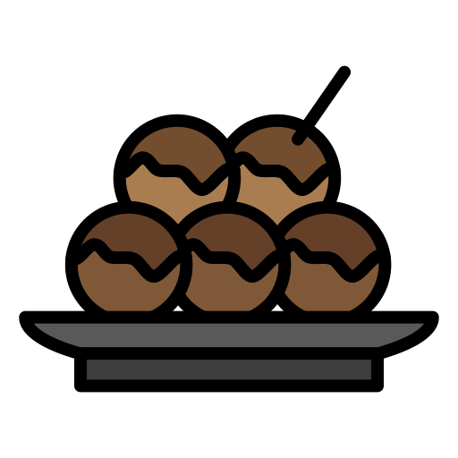 takoyaki Generic Outline Color icon