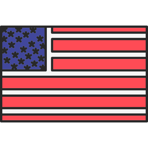 アメリカ Generic Outline Color icon