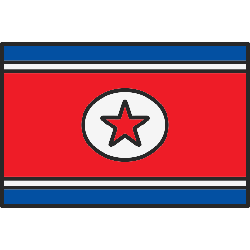 corea del norte Generic Outline Color icono