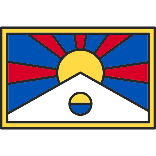 チベット Generic Outline Color icon