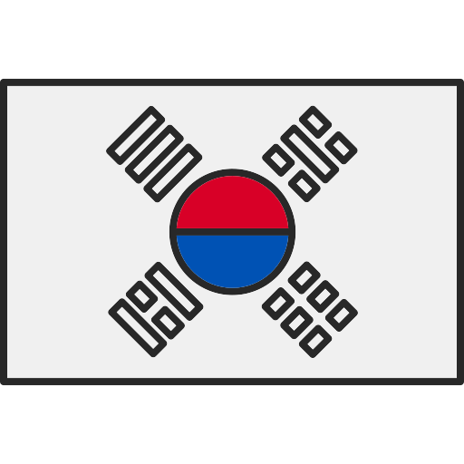 zuid-korea Generic Outline Color icoon