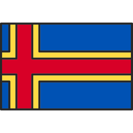 wyspy alandzkie Generic Outline Color ikona