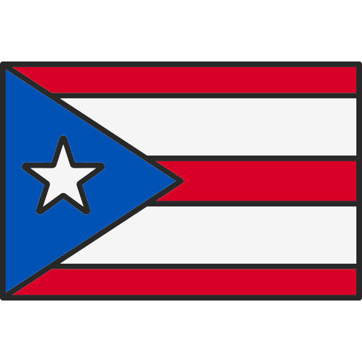 푸에르토 리코 Generic Outline Color icon
