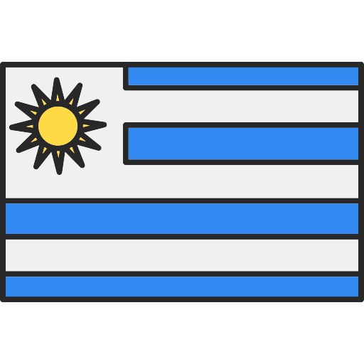 uruguay Generic Outline Color icoon