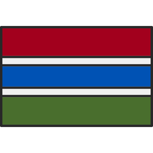 ガンビア Generic Outline Color icon