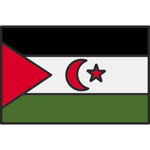 repubblica democratica araba sahrawi Generic Outline Color icona