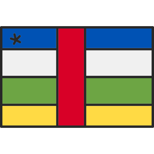 中央アフリカ共和国 Generic Outline Color icon