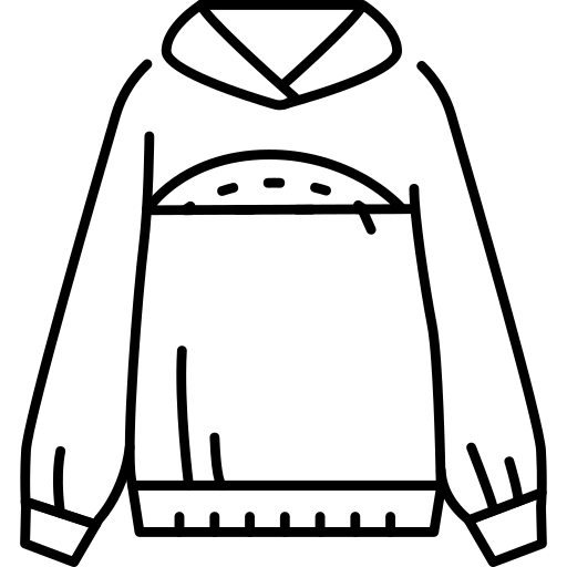 Hoodie Generic Detailed Outline icon