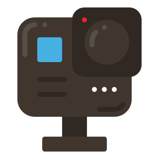 Action camera Generic Flat icon