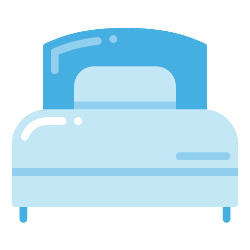 cama individual Generic Flat icono