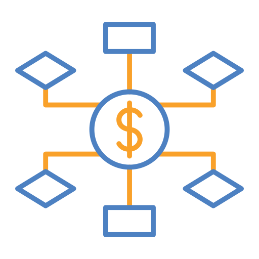 diagrama Generic Outline Color icono