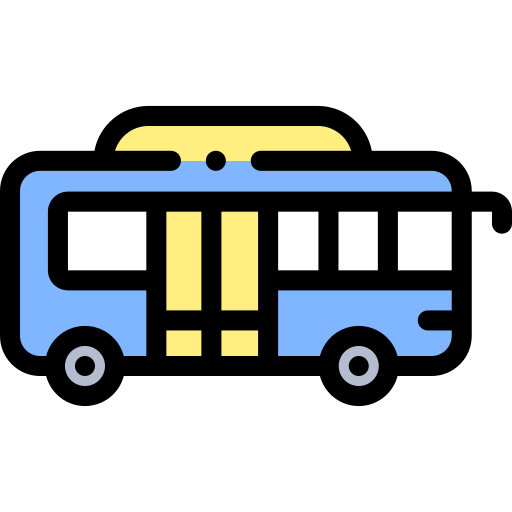 Bus Detailed Rounded Lineal color icon