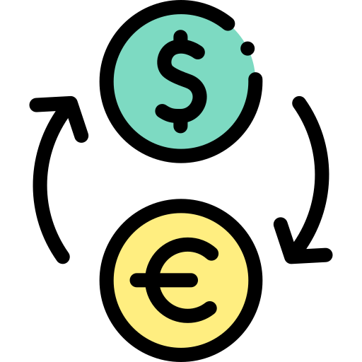 Exchange Detailed Rounded Lineal color icon