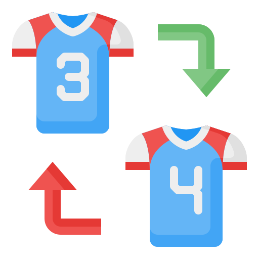 Player substitution Generic Flat icon