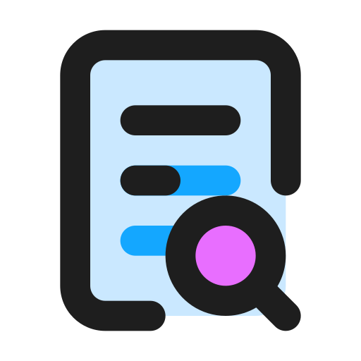 파일 검색 Generic Outline Color icon