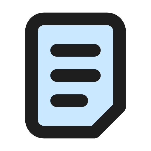 Text Generic Outline Color icon