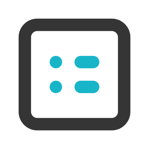 목록 Generic Outline Color icon