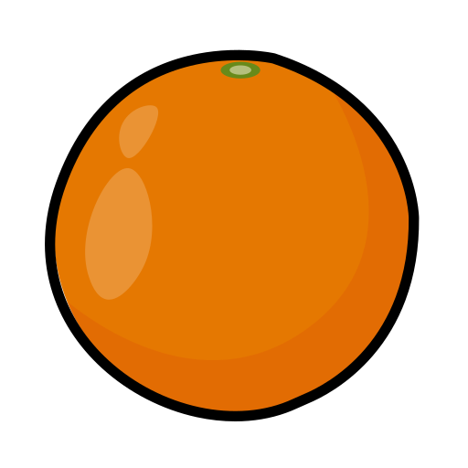 arancia Generic Outline Color icona
