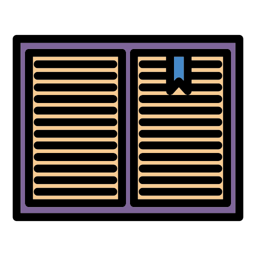 Book Generic Outline Color icon