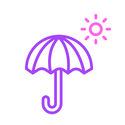 Зонты Generic Outline Color иконка