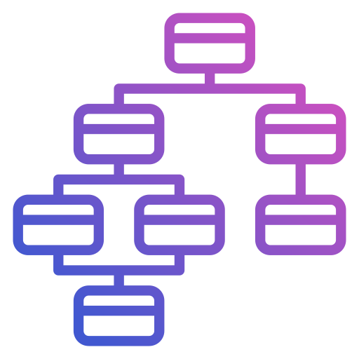 hierarchische struktur Generic Gradient icon
