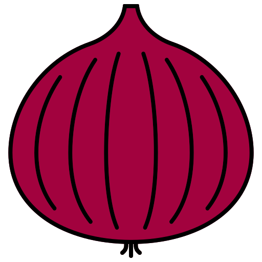 Onion Generic Outline Color icon
